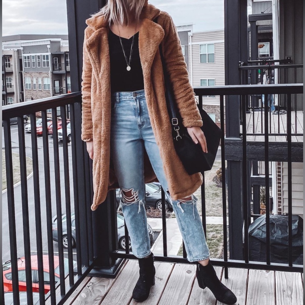 Faux Fur Open Jacket size M